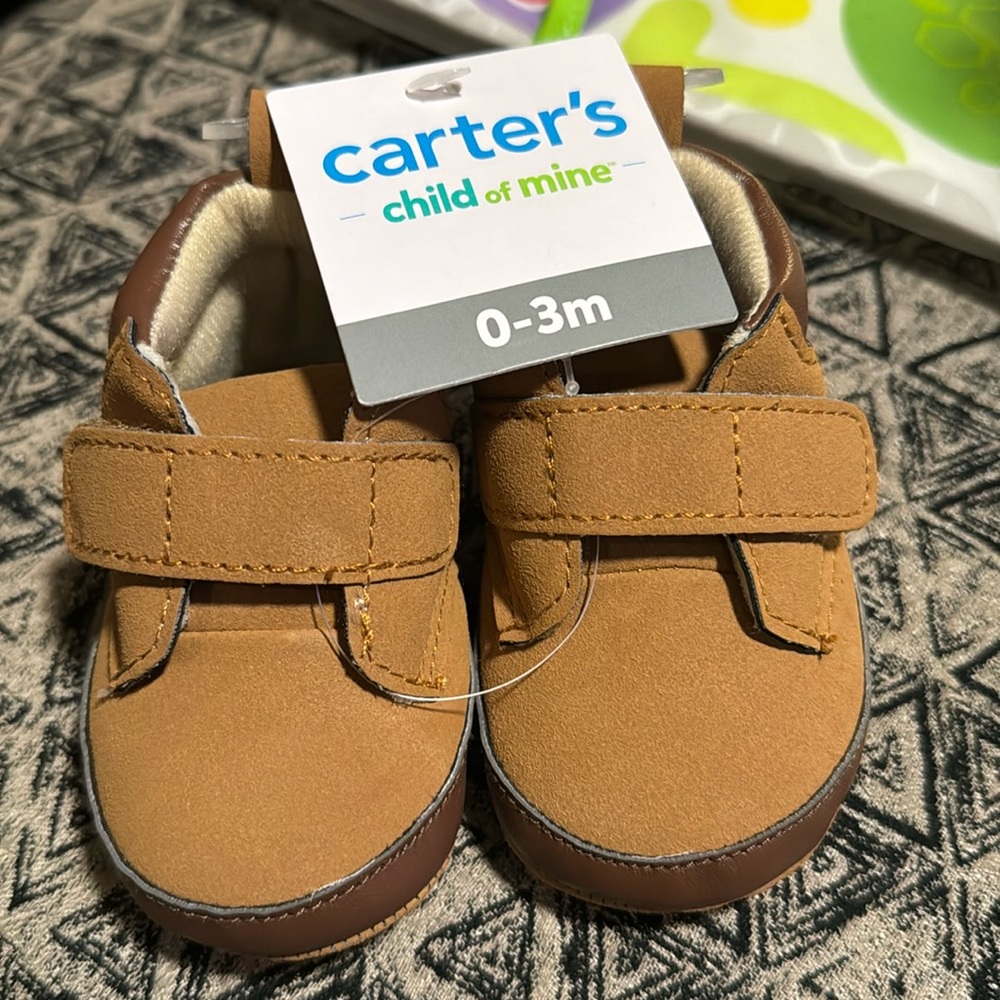 Carter’s Child Of Mine baby shoes size 0-3 months. New With Tags.